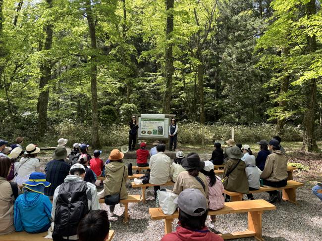 地球温暖化や森の持つ役割についての講話