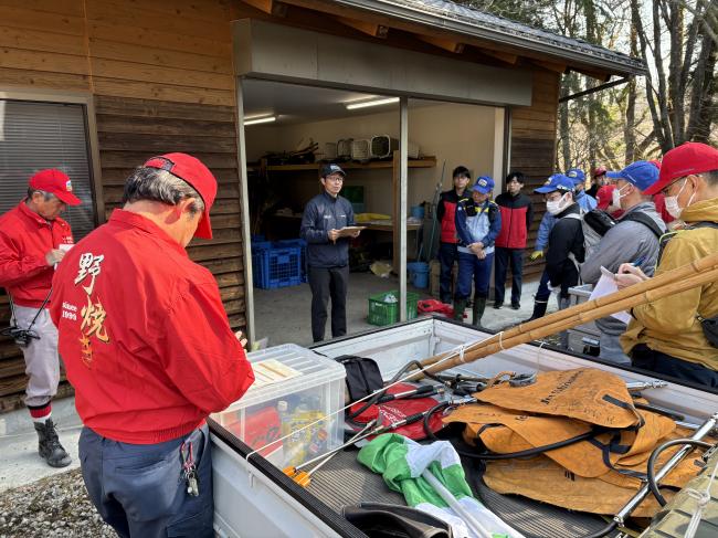 リーダーミーティングで注意事項を共有します