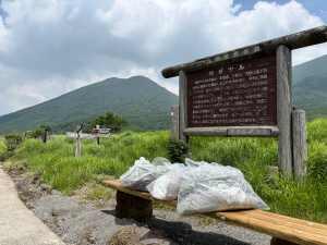 今回の外来植物の駆除では、90ℓのごみ袋３袋分となりました