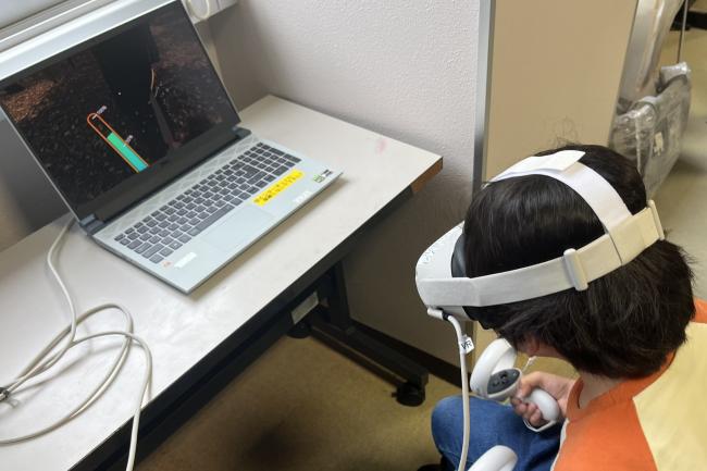 【デジタル】VR機器による間伐体験（２時間目）