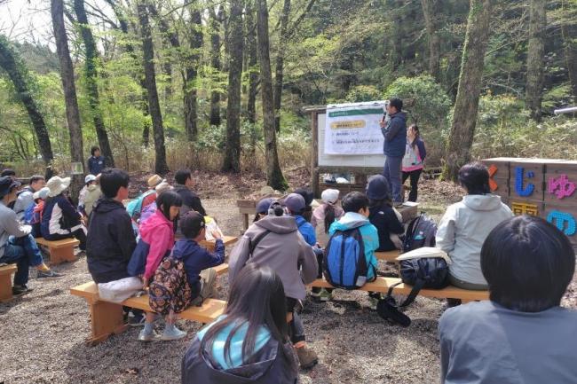 地球温暖化や森の役割について学ぶよ