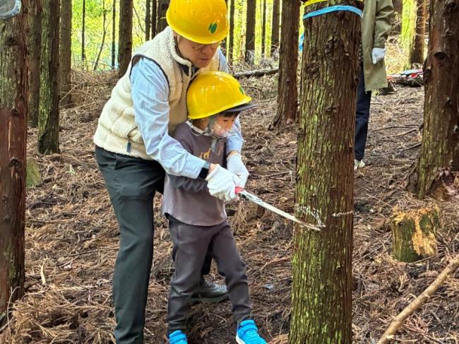 力がいる作業です。コツがつかめたかな！？