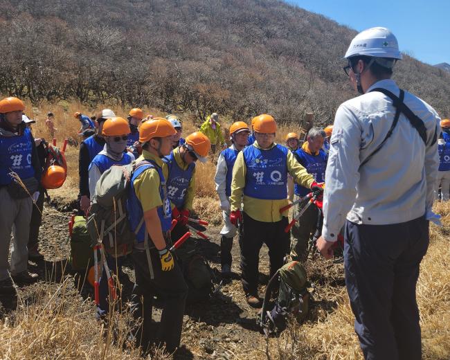 作業リーダーから説明を受け、作業開始！